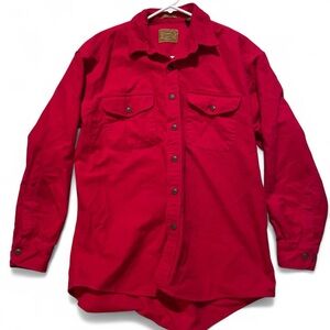 St. John's Bay Red Button-Down Shirt